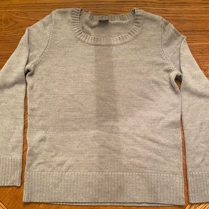 Grey sweater. Unknown brand.